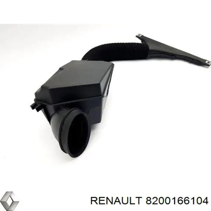 Tubo flexible de aspiración, entrada del filtro de aire 8200166104 Renault (RVI)