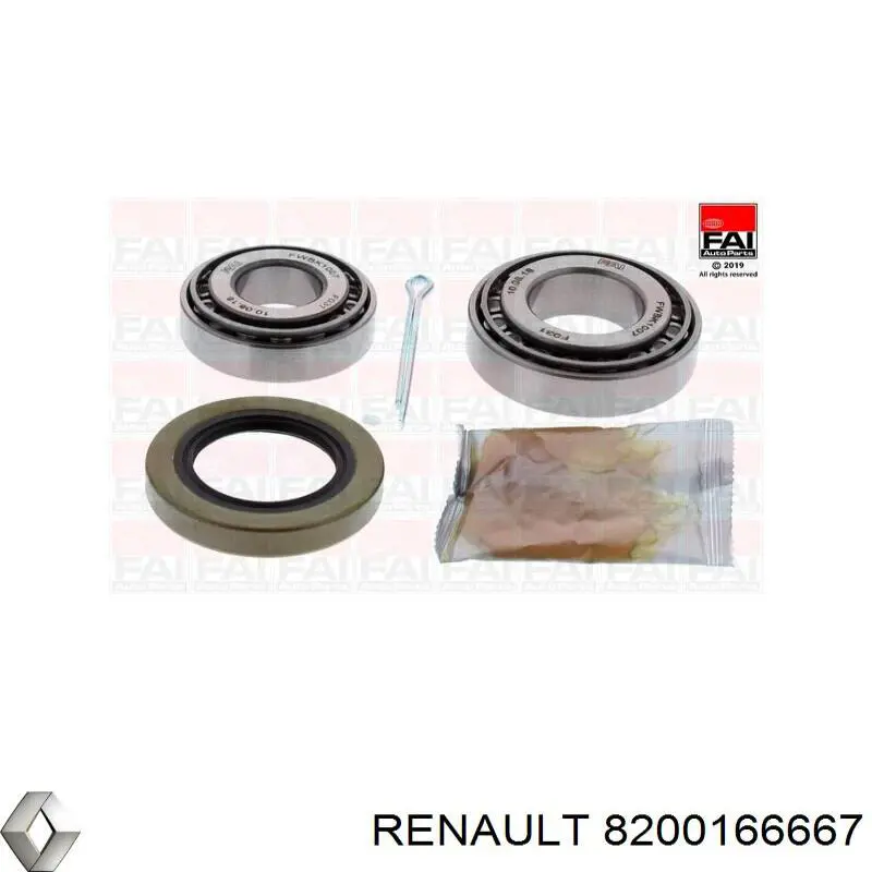Подшипники коробки передач КПП Renault (RVI) 8200166667 цена, от 21.24 USD