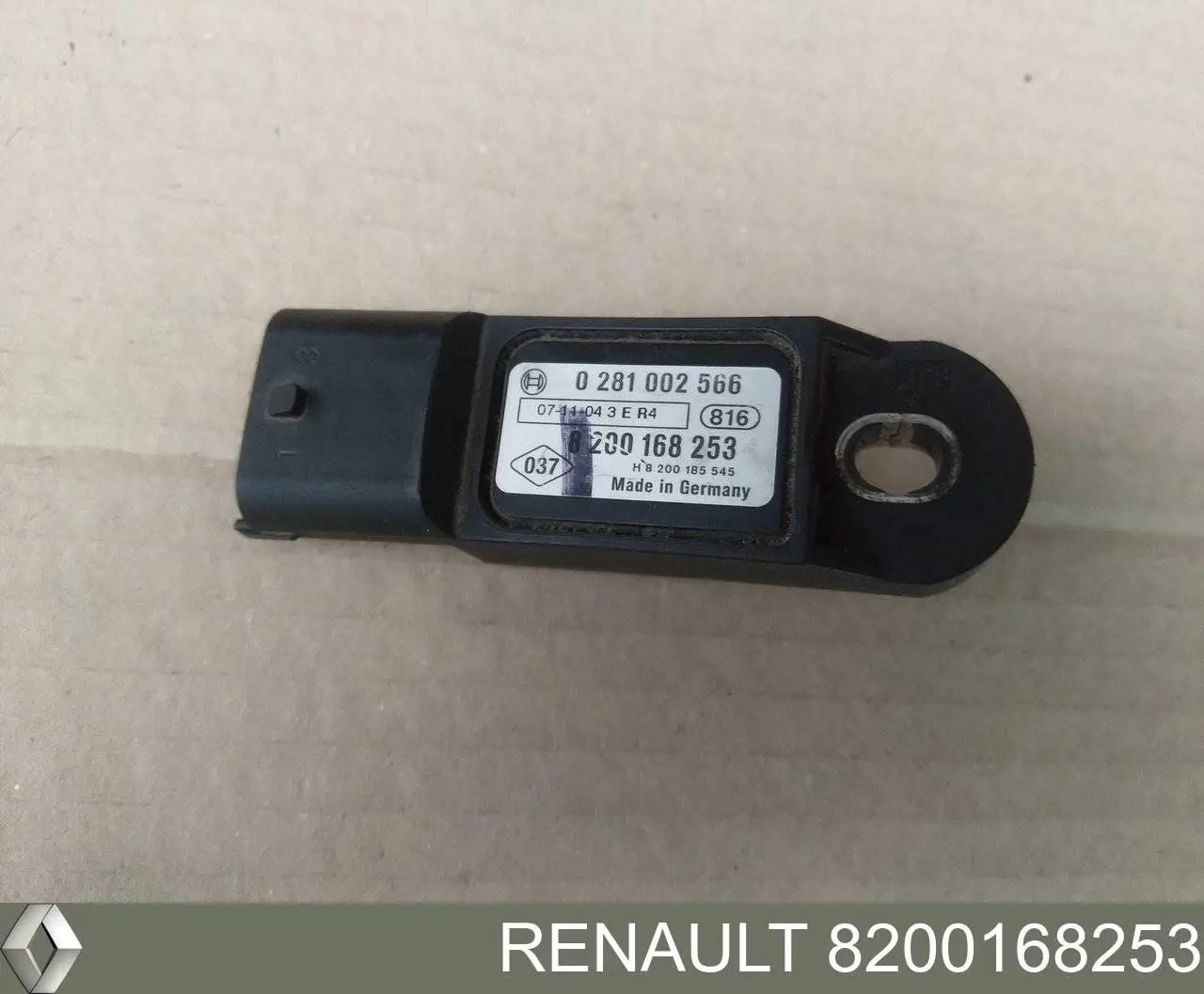 Датчик давления наддува 8200168253 Renault (RVI)