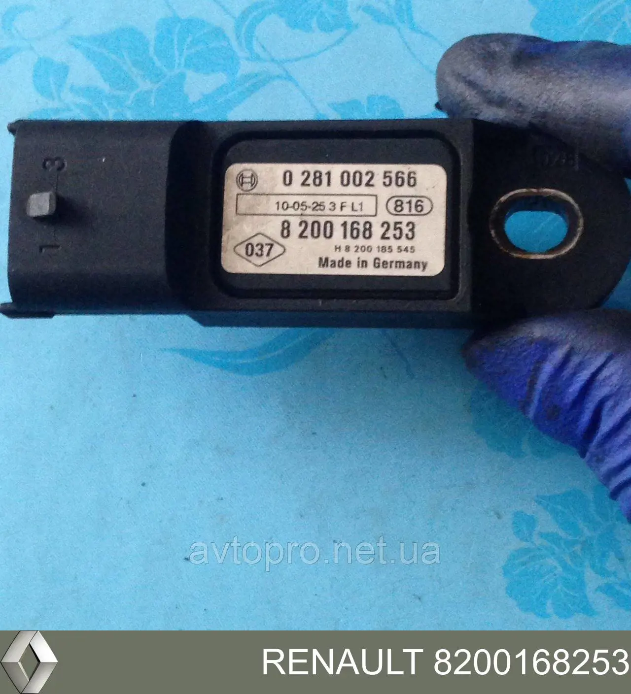 8200168253 Renault (RVI) Датчик давления наддува турбины