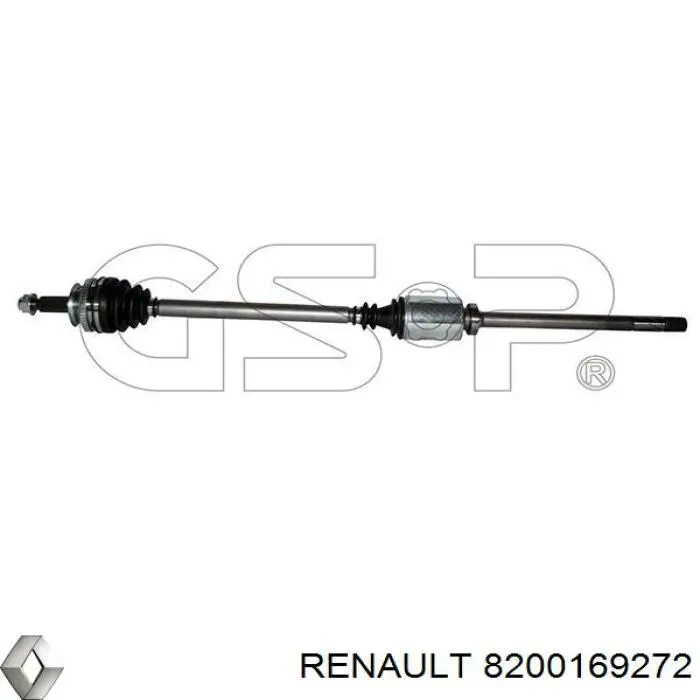 Правая полуось 8200169272 Renault (RVI)