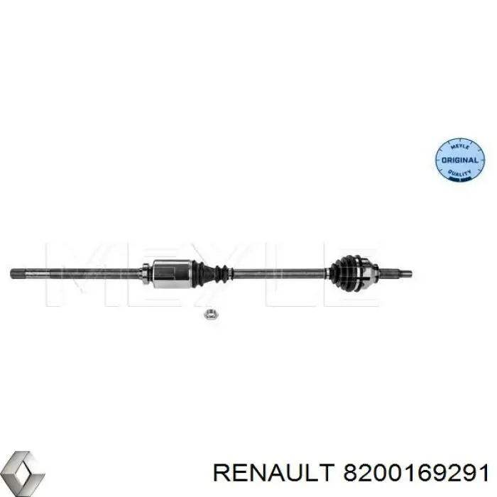 8200169291 Renault (RVI) полуось (привод передняя правая)