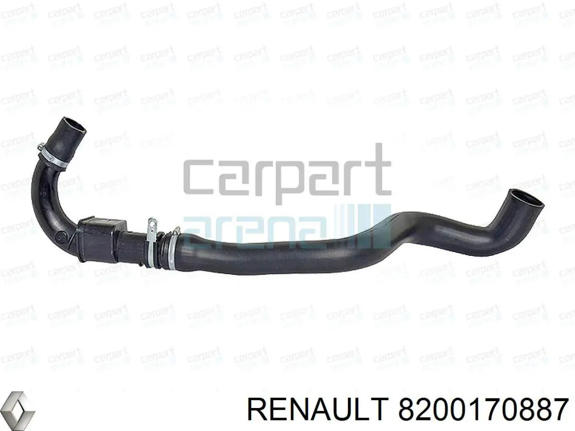 Купить 8200170887 Renault (RVI) Шланг радиатора охлаждения нижний