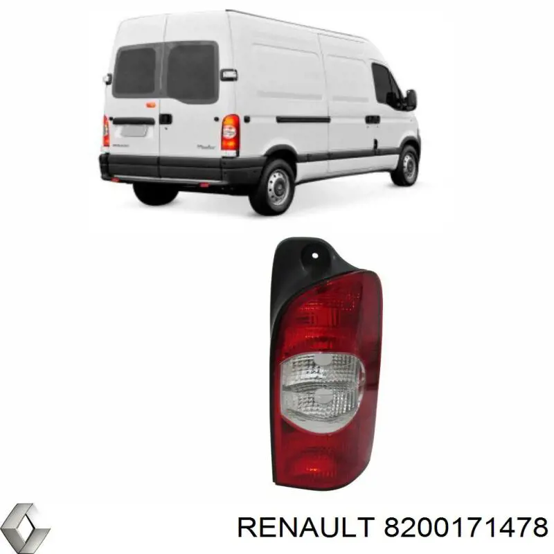 Купить 8200171478 Renault (RVI) Задняя правая фара