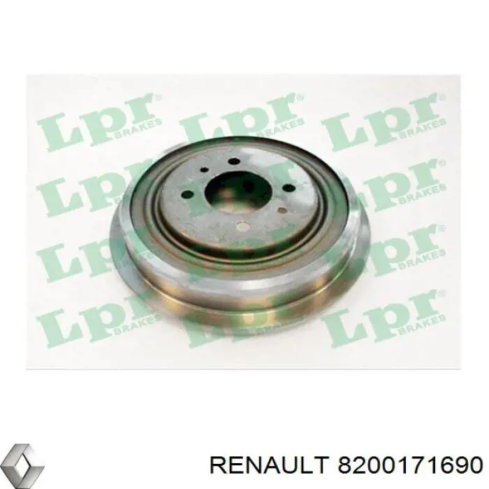 8200171690 Renault (RVI) барабан тормозной задний