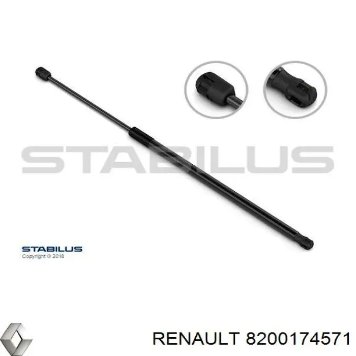 Амортизатор задней двери Renault (RVI) 8200174571 цена, от 6.33 USD