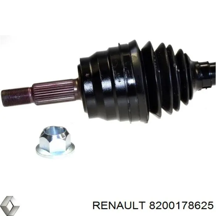 8200178625 Renault (RVI) semieixo (acionador dianteiro esquerdo)