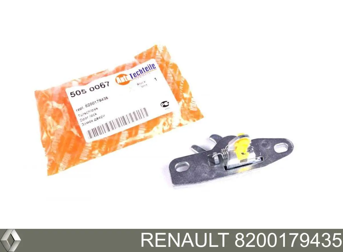 Замок двери боковой сдвижной правой 8200179435 Renault (RVI)