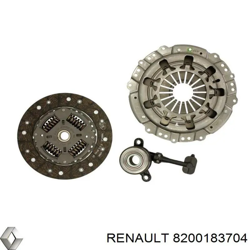 Plato de presión del embrague 8200183704 Renault (RVI)