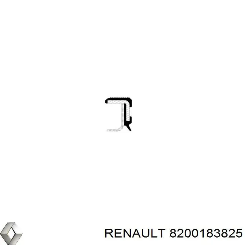 Anillo retén, diferencial eje delantero 8200183825 Renault (RVI)