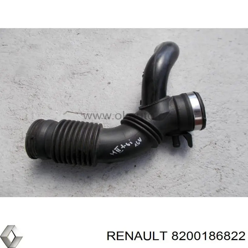 Патрубок воздушный, выход воздушного фильтра Renault (RVI) 8200186822 цена, от 42.25 USD