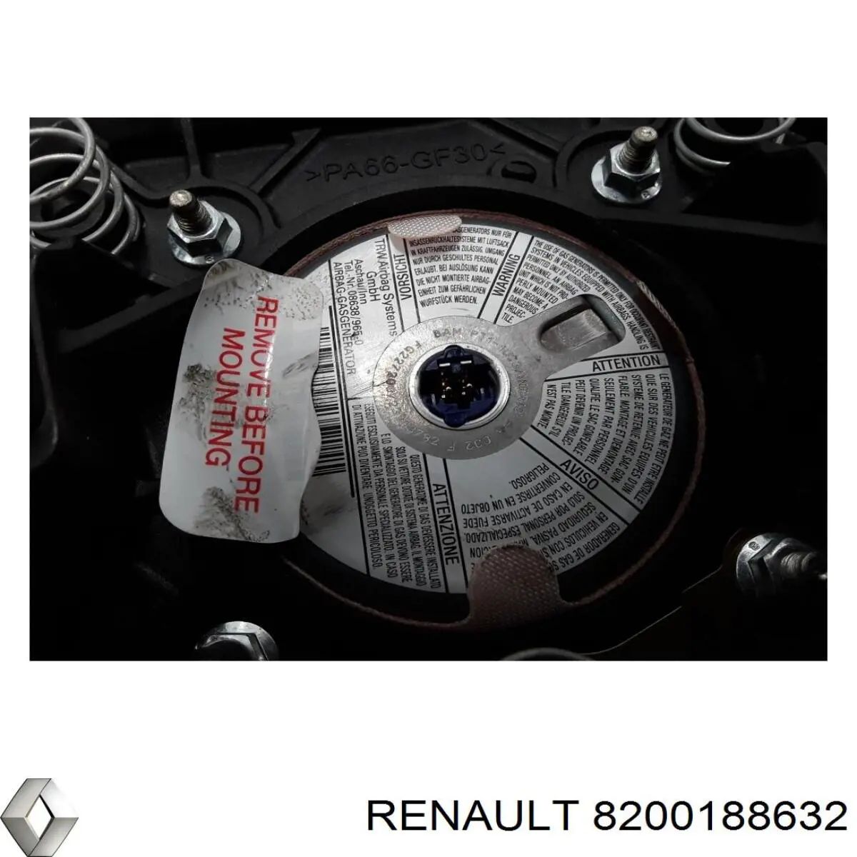 Cinto de segurança (AIRBAG) de condutor para Renault Trucks Mascott (FH)