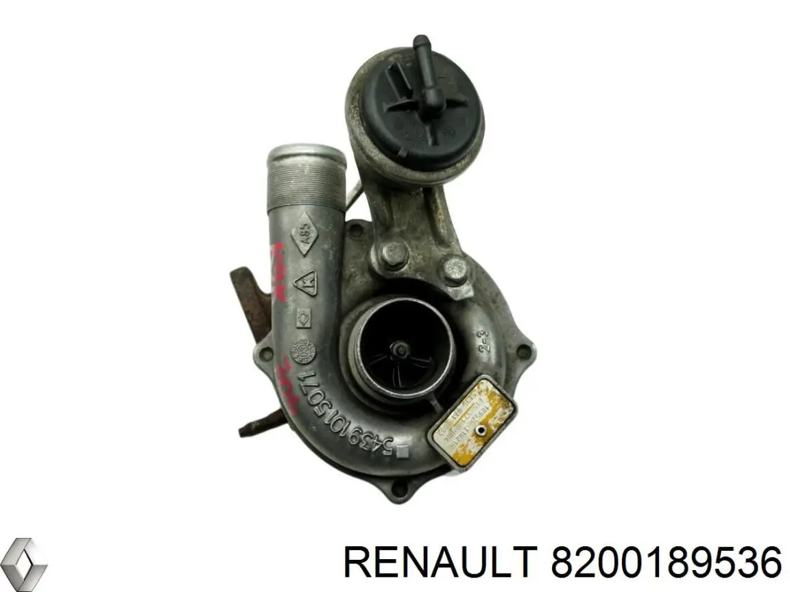 Турбонагнетатель Renault (RVI) 8200189536 цена, от 165.73 USD