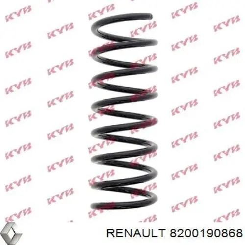 Muelle de suspensión eje trasero 8200190868 Renault (RVI)