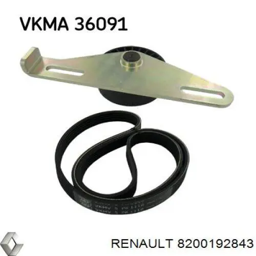 Роликовий модуль натяжителя ремня Renault (RVI) 8200192843 цена, от 18.65 USD