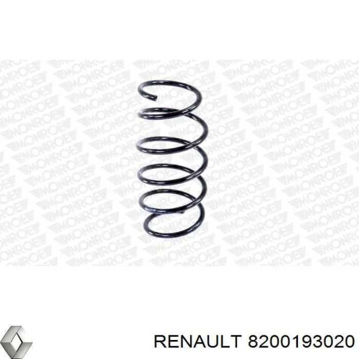 Передняя пружина 8200193020 Renault (RVI)