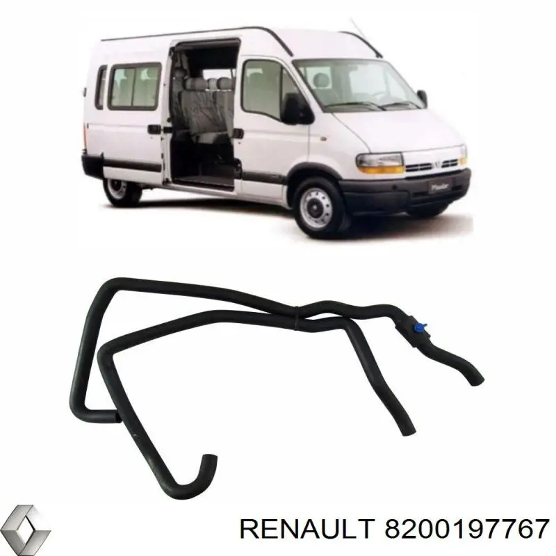 Патрубок печки Renault (RVI) 8200197767 цена, от 38.18 USD