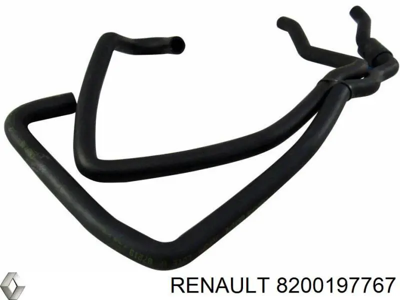 Шланг радиатора отопителя (печки), сдвоенный 8200197767 Renault (RVI)