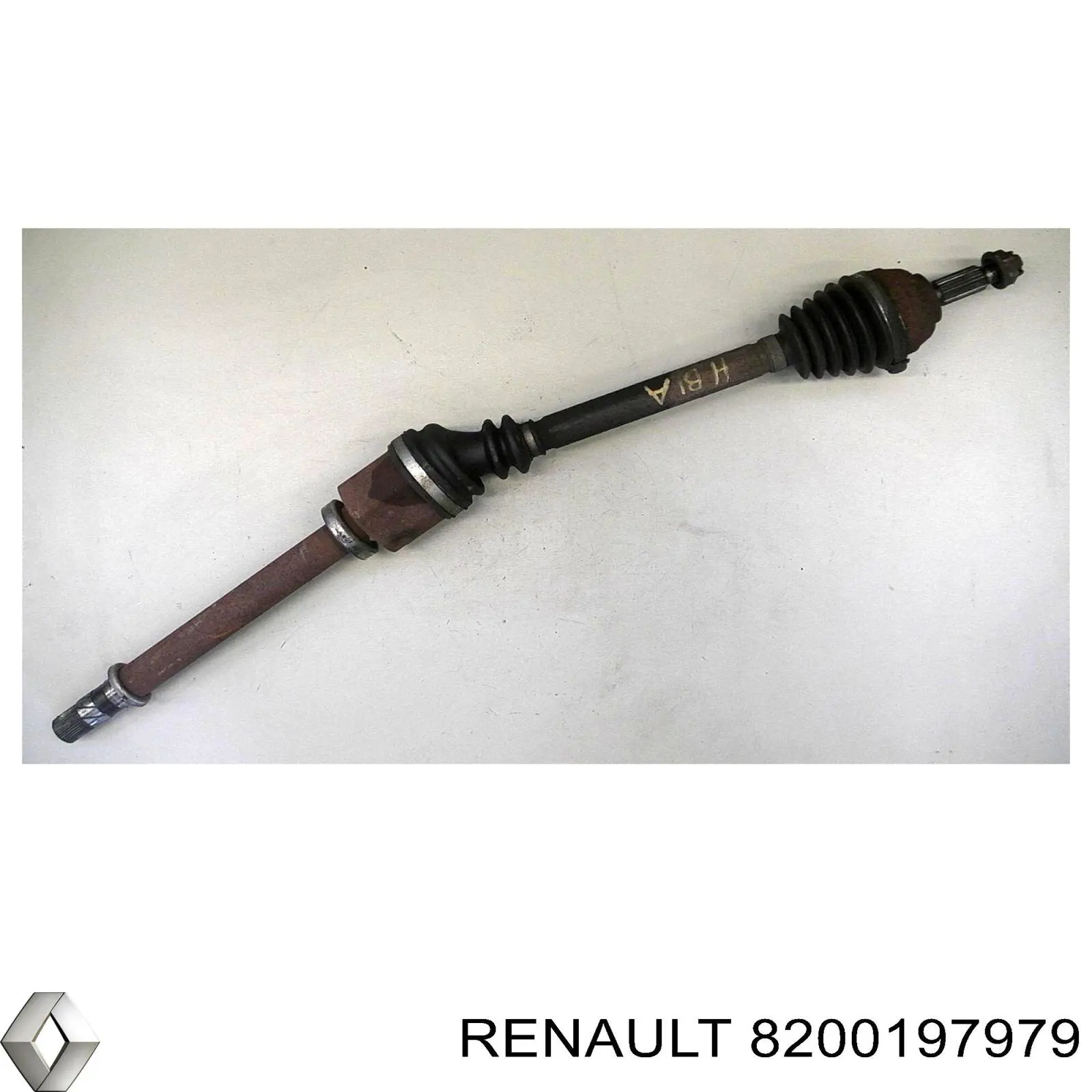 Левая полуось 8200197979 Renault (RVI)