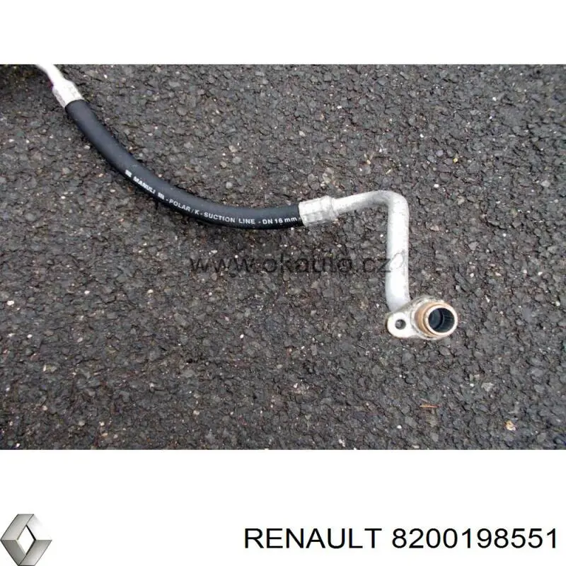Купить 8200198551 Renault (RVI) Шланг кондиционера, от испарителя к компрессору