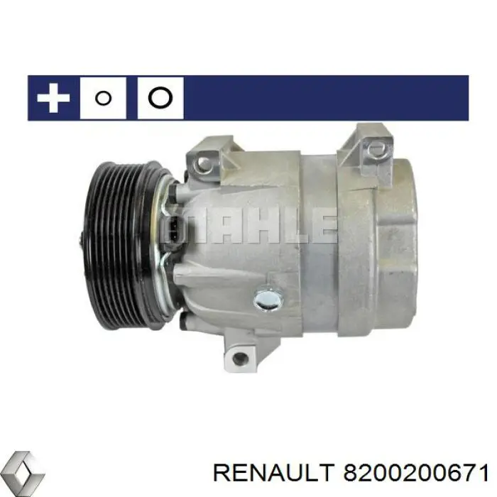 8200200671 Renault (RVI) compressor de aparelho de ar condicionado