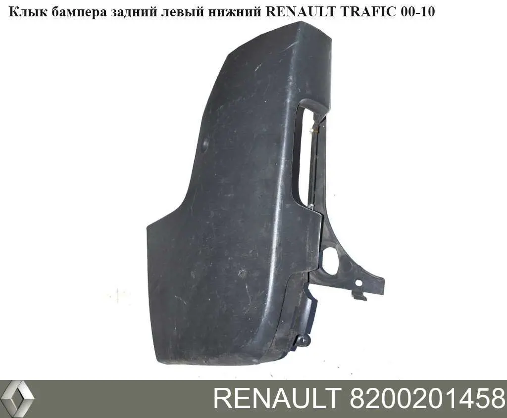 8200201458 Renault (RVI) pára-choque traseiro, parte esquerda