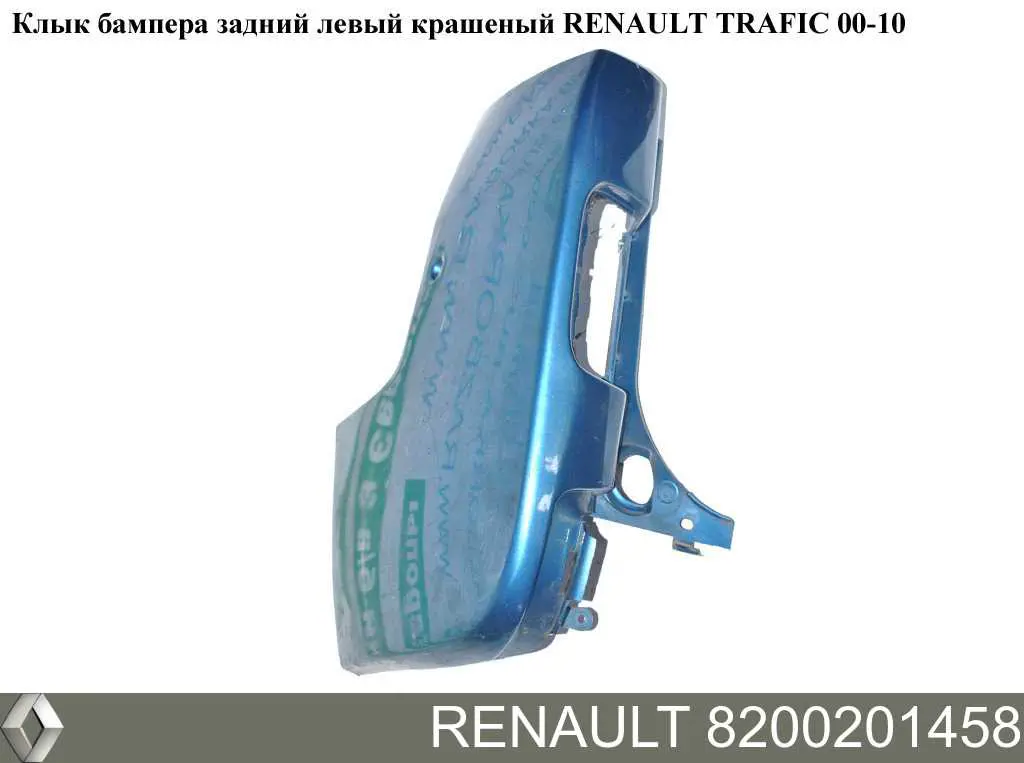 Бампер задний, левая часть 7701066125 Renault (RVI)