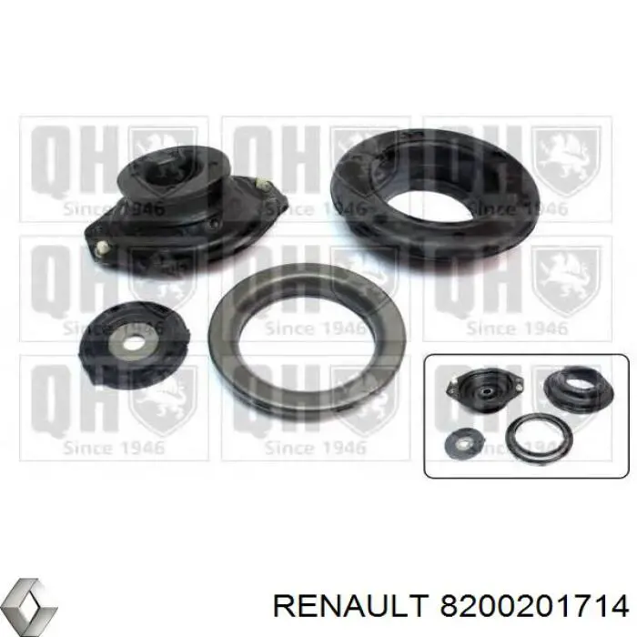 Опора стойки амортизатора переднего Renault (RVI) 8200201714 цена, от 45.33 USD