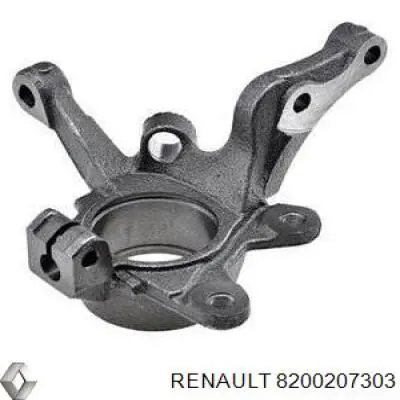 Цапфа (поворотный кулак) передний левый 8200207303 Renault (RVI)