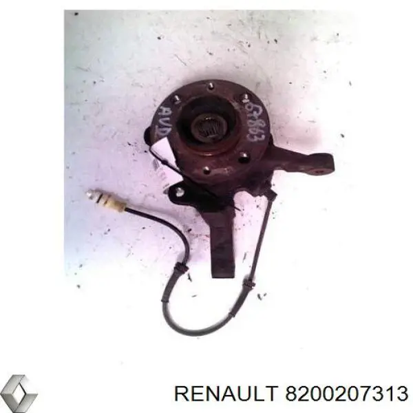 Цапфа (поворотный кулак) передний правый Renault (RVI) 8200207313
