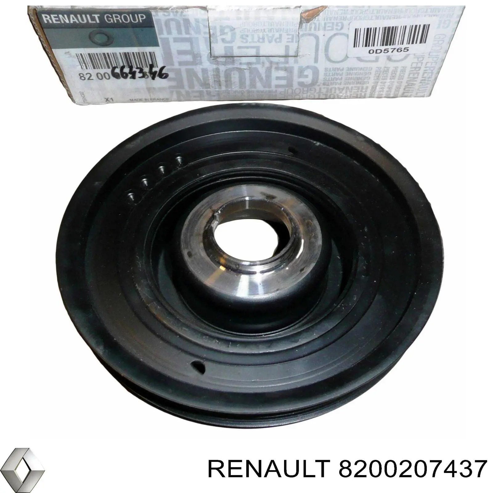 Шкив коленвала 8200207437 Renault (RVI)