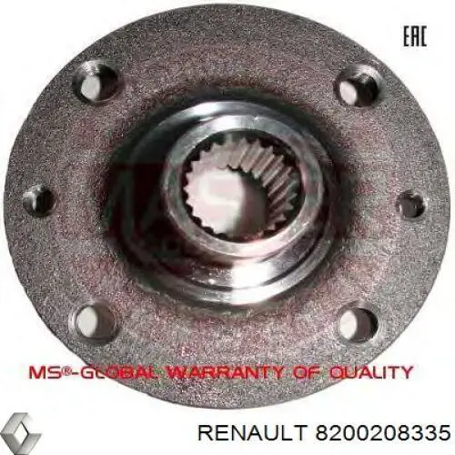 Купить 8200208335 Renault (RVI) Ступица переднего колеса