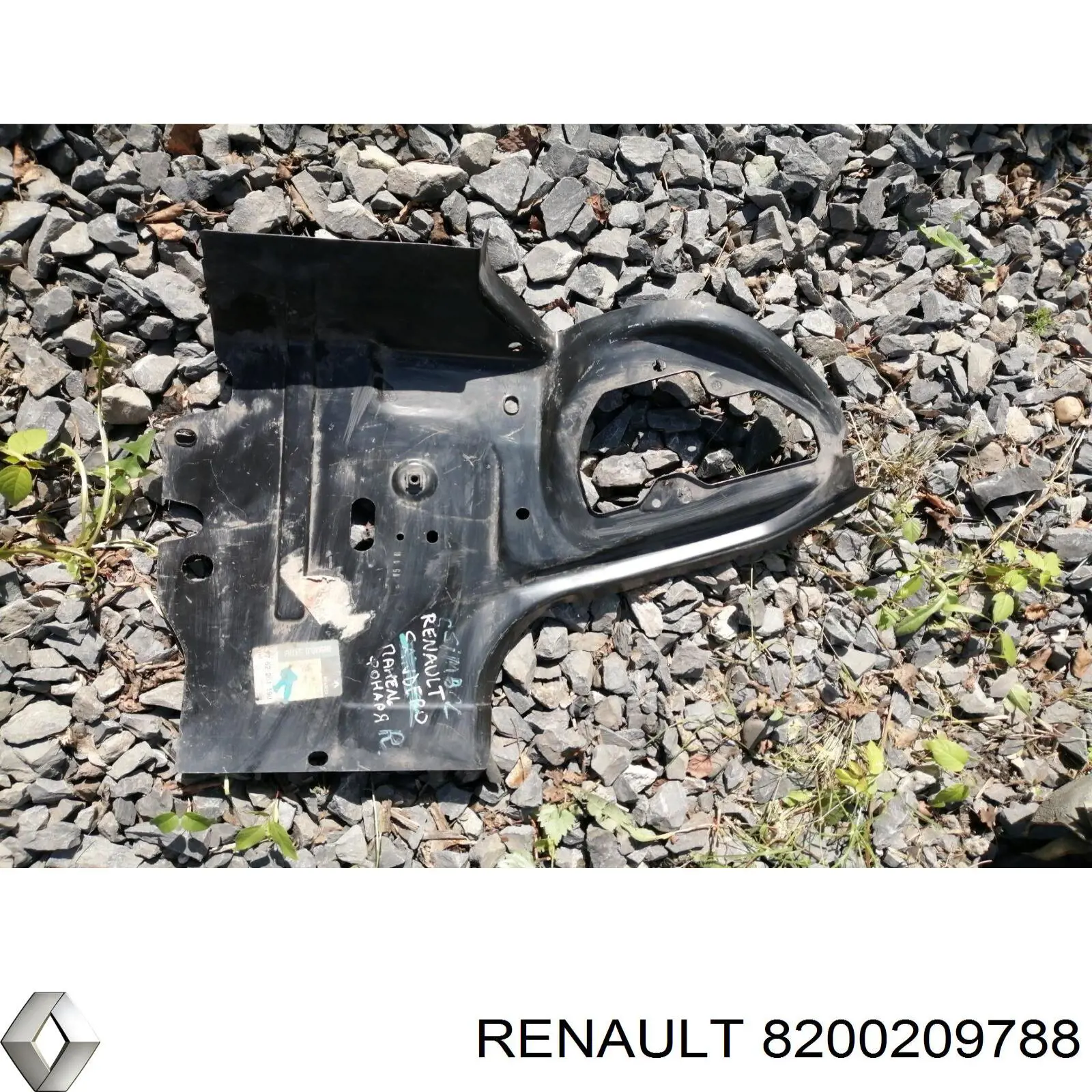 Подкрылок заднего крыла, правый Renault (RVI) 8200209788