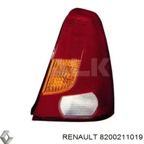 8200211019 Renault (RVI) lanterna traseira direita