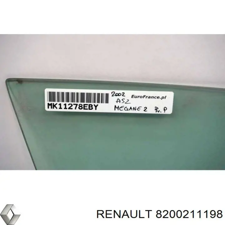 Стекло пассажирской двери Renault (RVI) 8200211198 цена, от 16.07 USD