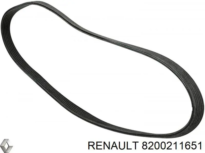 Клиновый ремень Renault (RVI) 8200211651 цена, от 5.26 USD