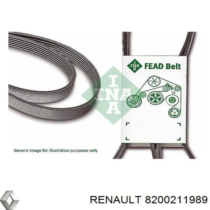 Купить 8200211989 Renault (RVI) Ремень генератора