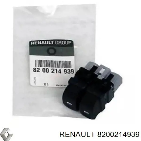 Botão dianteiro esquerdo de ativação de motor de acionamento de vidro para Renault Clio (BR01, CR01)