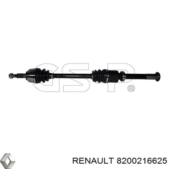 Полуось (привод) передняя правая 8200216625 Renault (RVI)