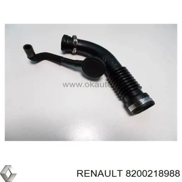 Патрубок воздушный, вход в турбину (наддув) Renault (RVI) 8200218988