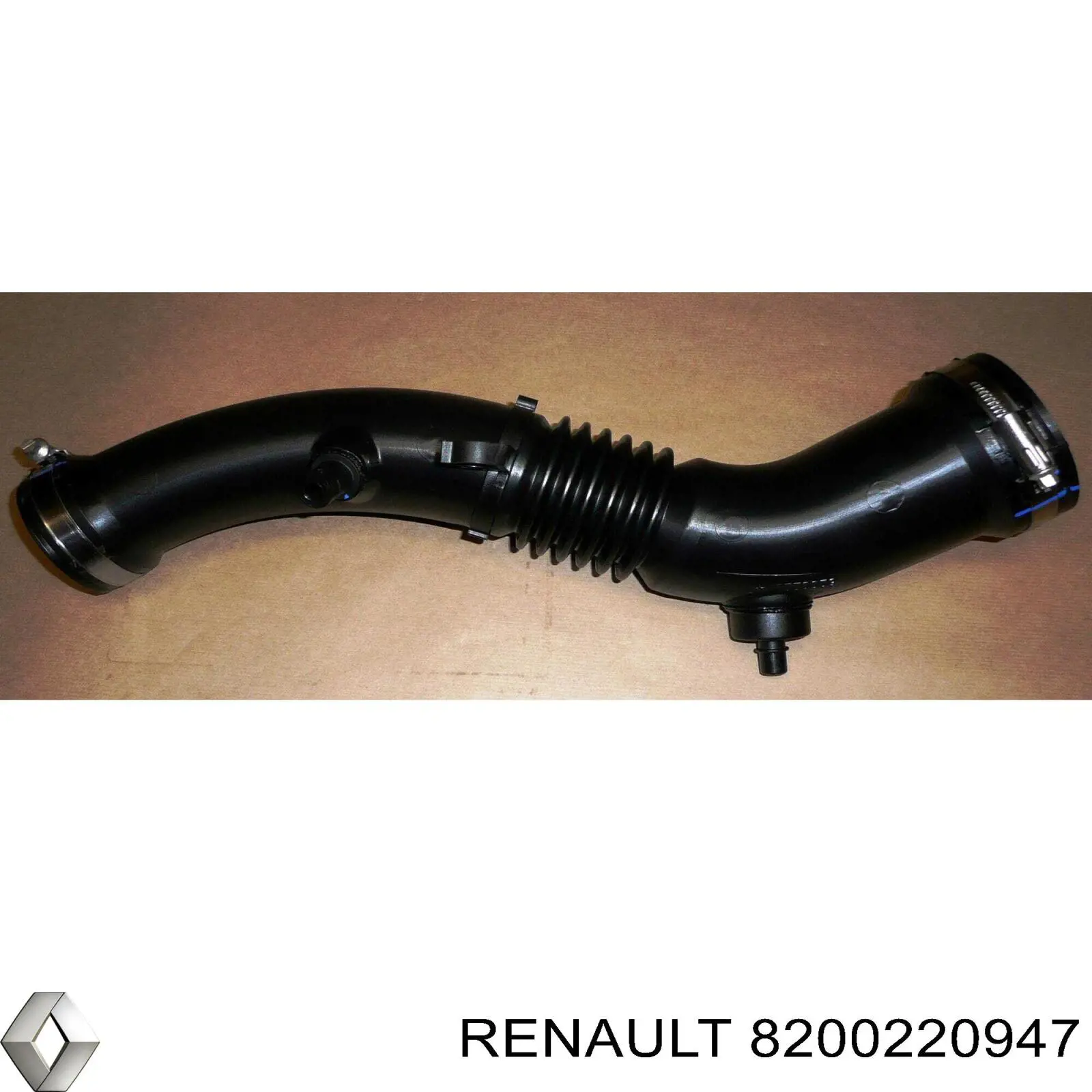 Патрубок расходомера воздуха 8200220947 Renault (RVI)