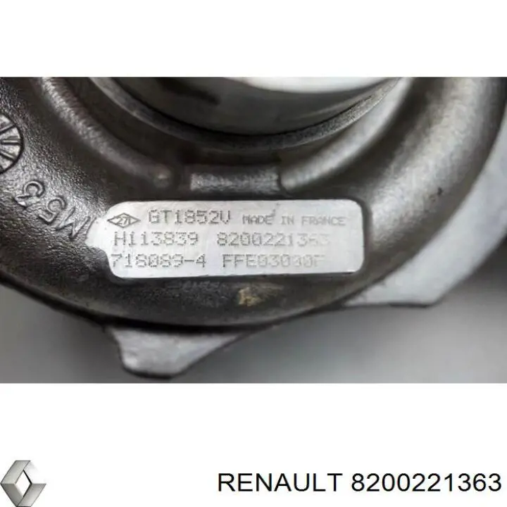 Турбонагнетатель Renault (RVI) 8200221363 цена, от 126.69 USD