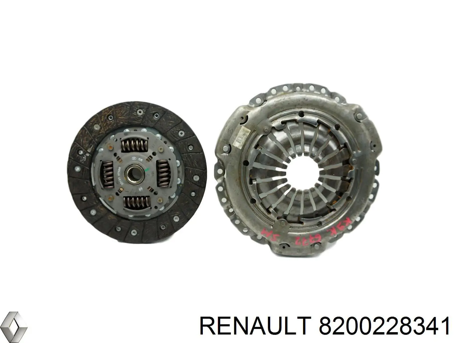 Диск сцепления 8200228341 Renault (RVI)