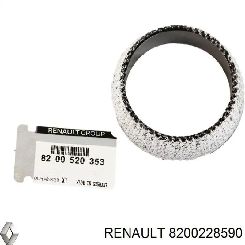 Купить 8200228590 Renault (RVI) Прокладка приемной трубы