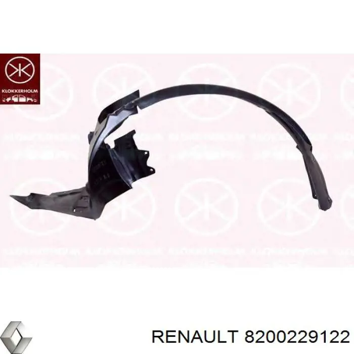 8200229122 Renault (RVI) подкрылок крыла заднего левый
