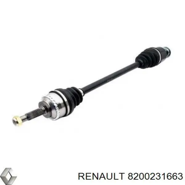 Правая полуось 8200231663 Renault (RVI)