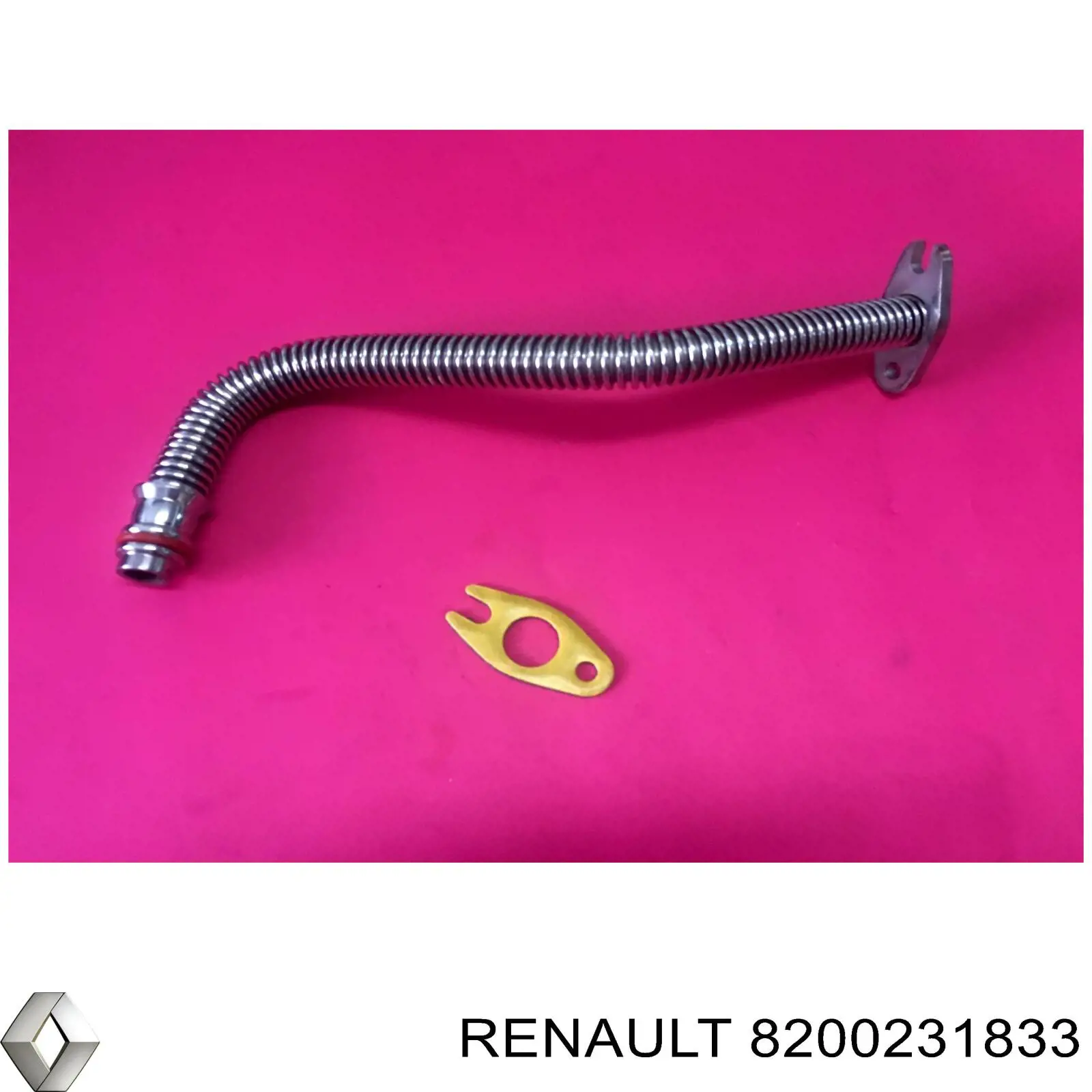 8200231833 Renault (RVI) tubo (mangueira de derivação de óleo de turbina)