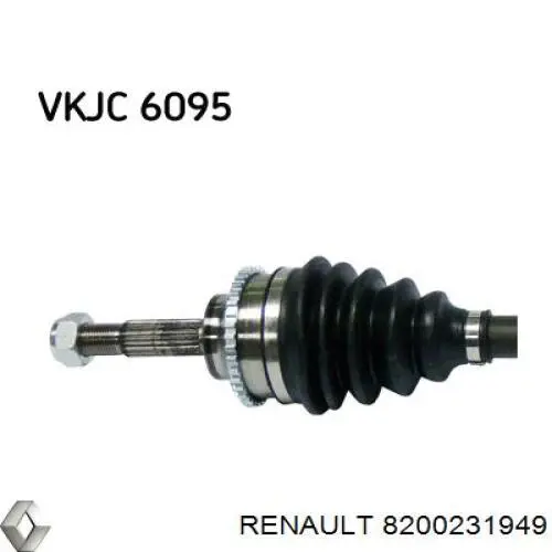 Купить 8200231949 Renault (RVI) Вал приводной правый