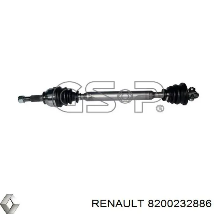 8200232886 Renault (RVI) Полуось передняя левая