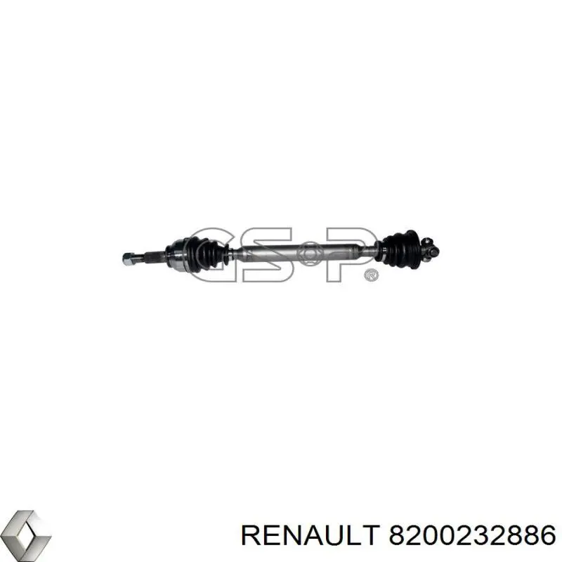Купить 8200232886 Renault (RVI) Привод в сборе левый